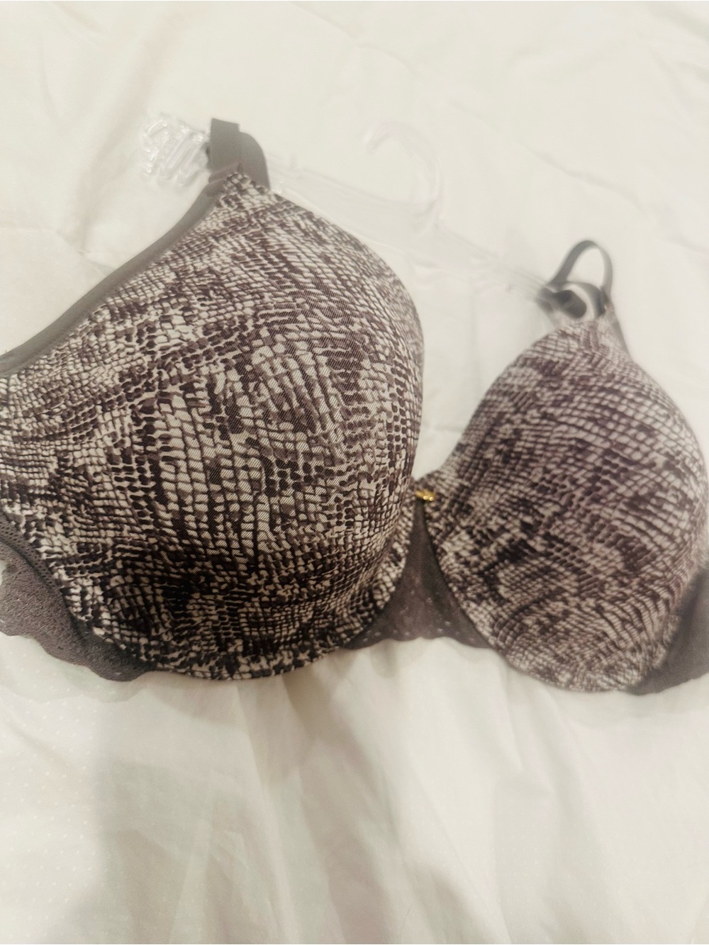 NWT Natori Taupe Snake-Print Bliss Perfection Contour Underwire Bra Size 36 D - Picture 5 of 7